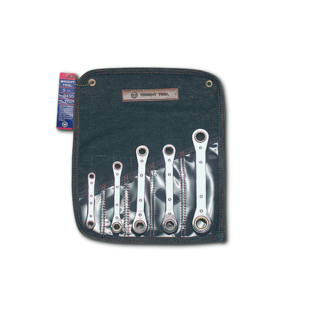 Wright Tool Metric Ratcheting Box Wrenches - 5 Pieces from Columbia Safety
